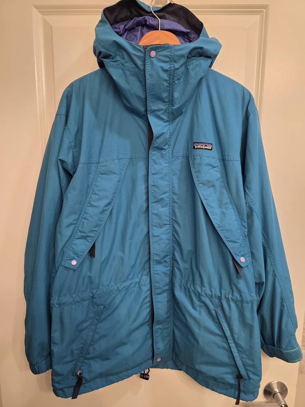 VTG Patagonia Men's Mountain Parka Zip Hooded Green 27170F7 Jacket Size S